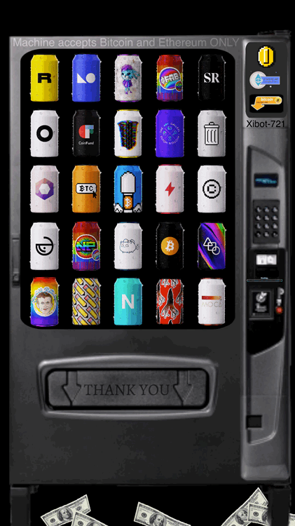 The Xibot-721 Crypto-Art Soda Machine
