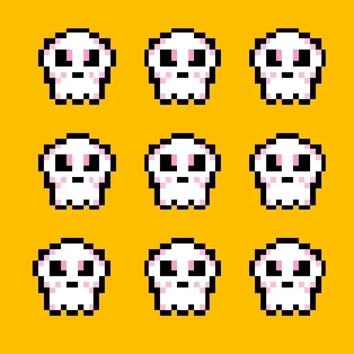 Kawaii SKULL GIFS COLLECTION 26