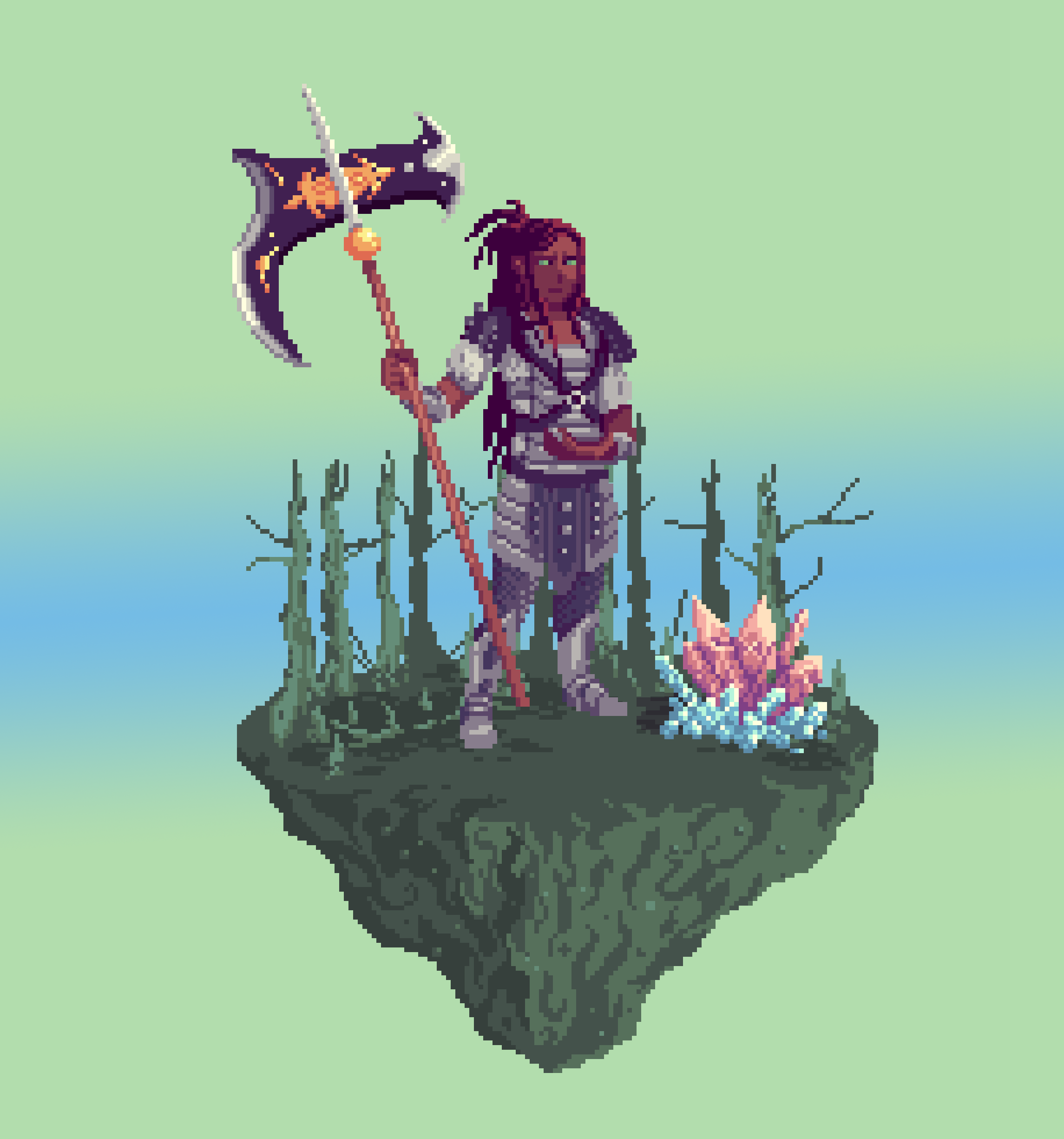 Valiant Human Beastcleave Barbarian Fane of The Swamp + Crystal