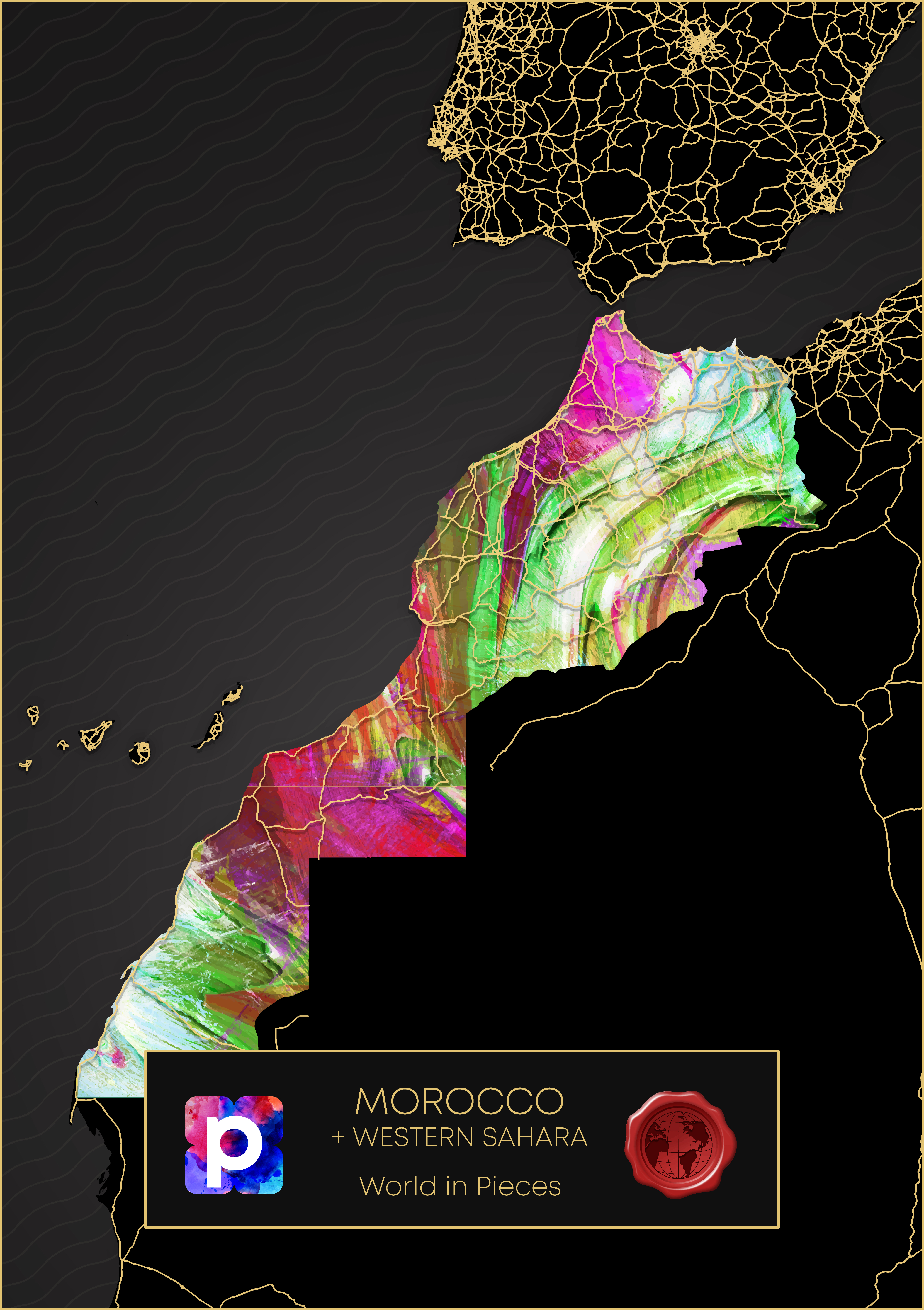Morocco and Western Sahara and Western Sahara BJ128