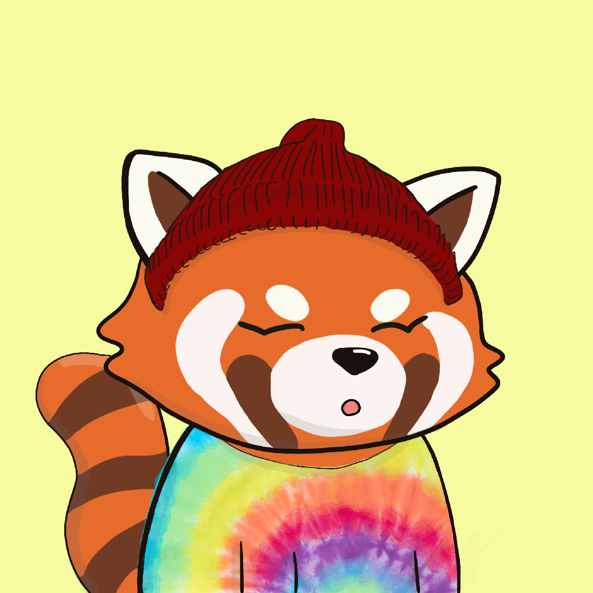 Okay Red Panda #6636