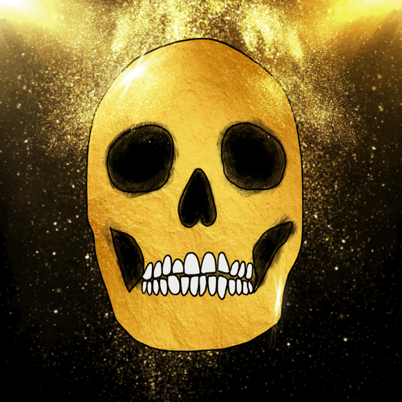 Gold Skull by Eddie Gangland - edition of 23