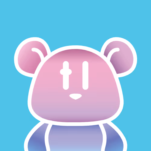 TL Bear Rainbow Pink