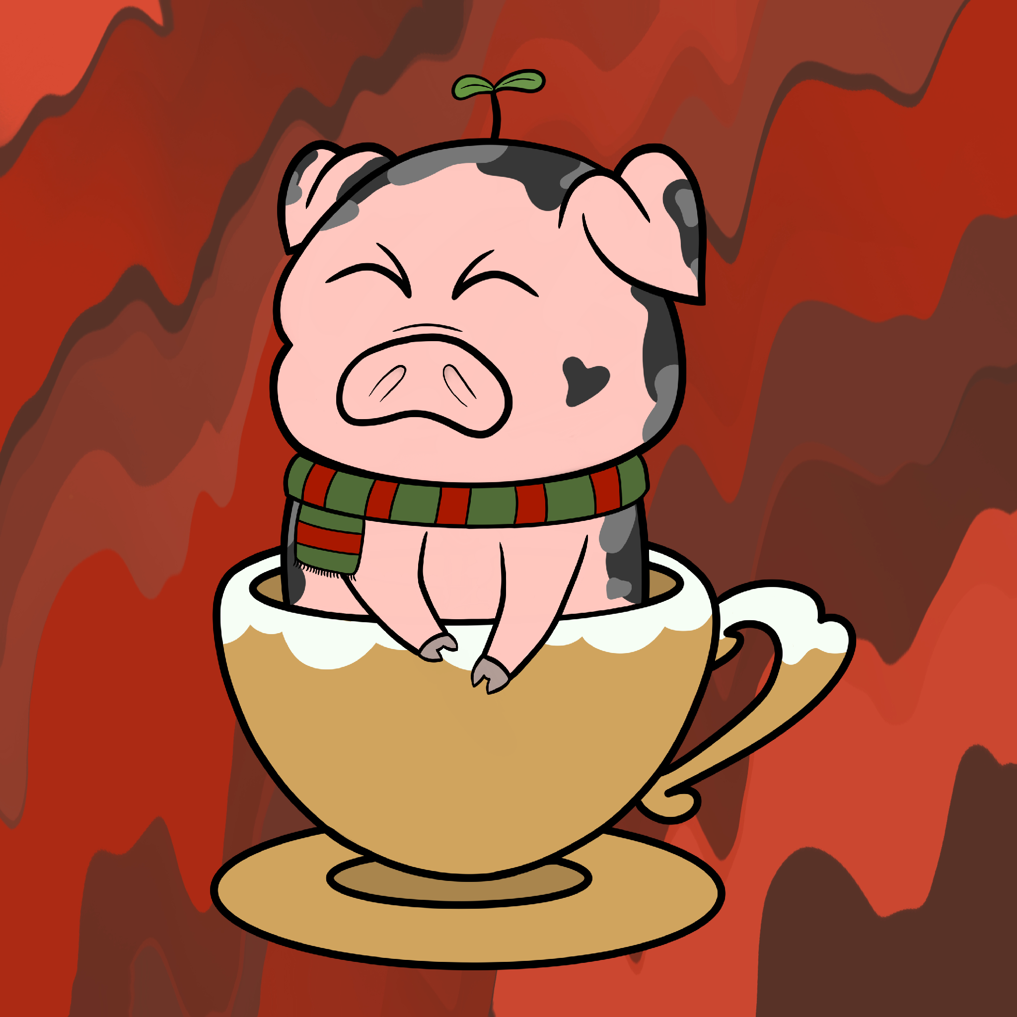 Lucky Teacup Piggy Club #1672