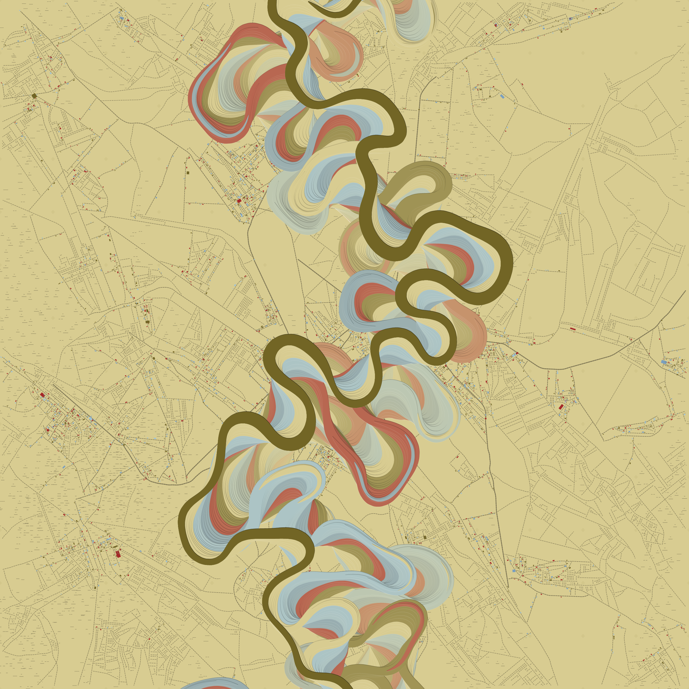 Ancient Courses of Fictional Rivers #210