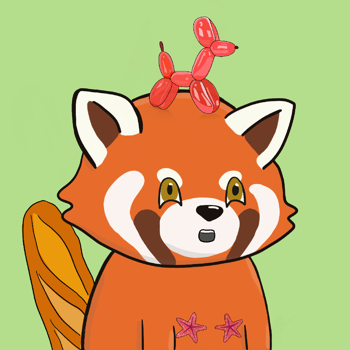 Okay Red Panda #7195