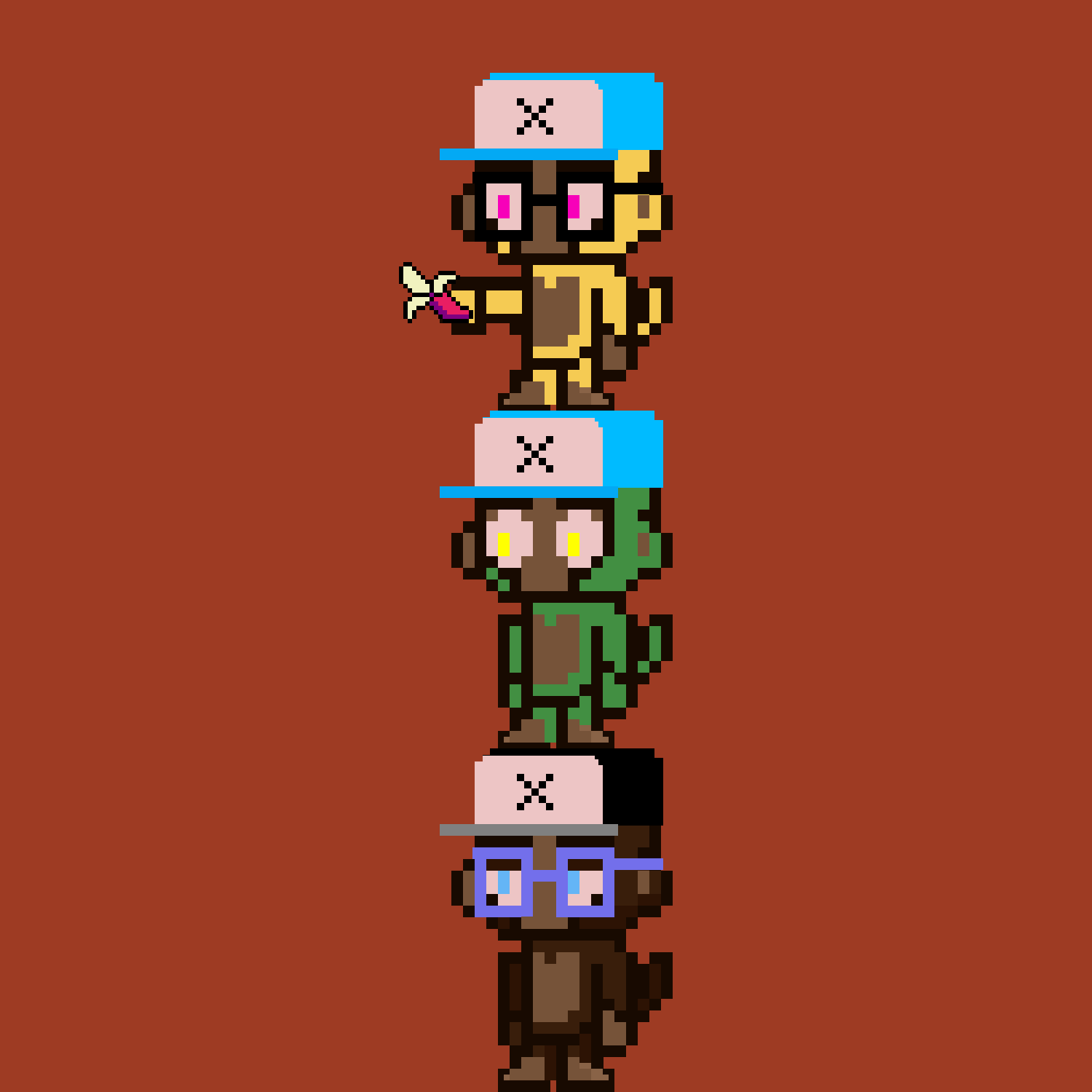 Stacked Monkeys #1255