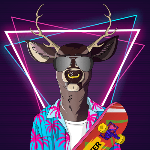 Retrowave deer #1754
