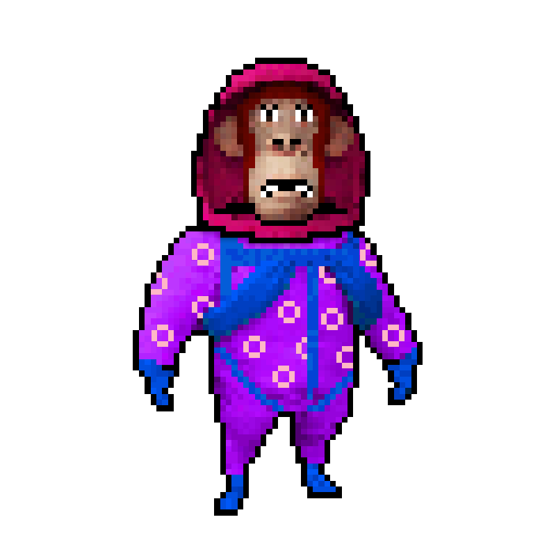 Pixel Radioactive Ape #242