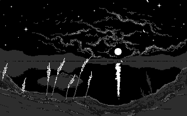 moonset BW