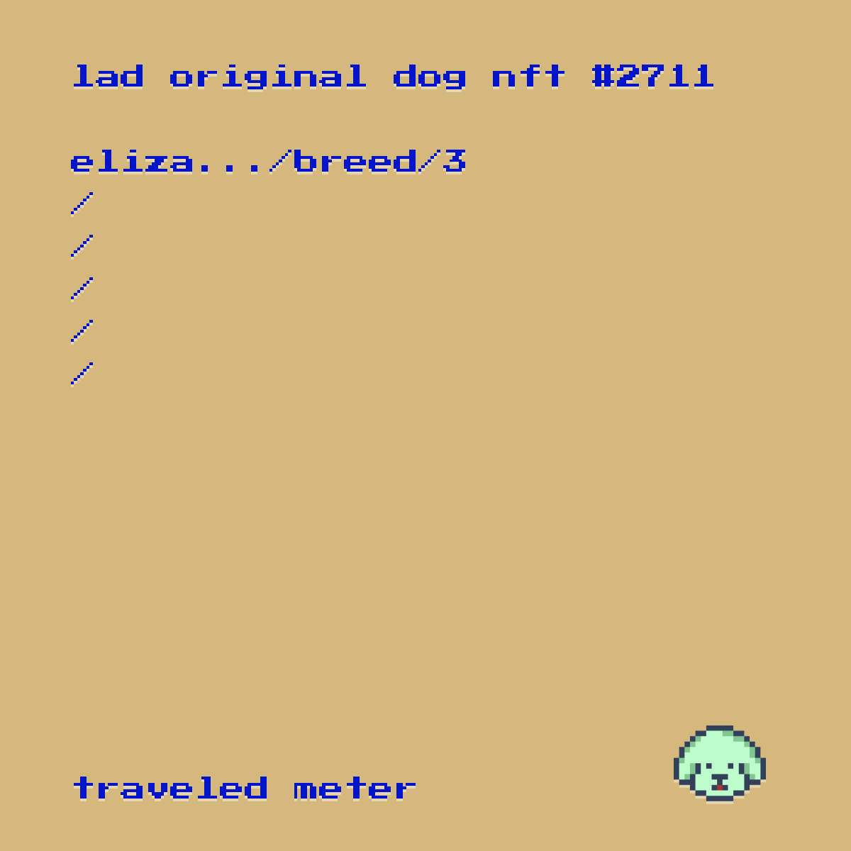 (IN KENNEL) Original Dog #2711