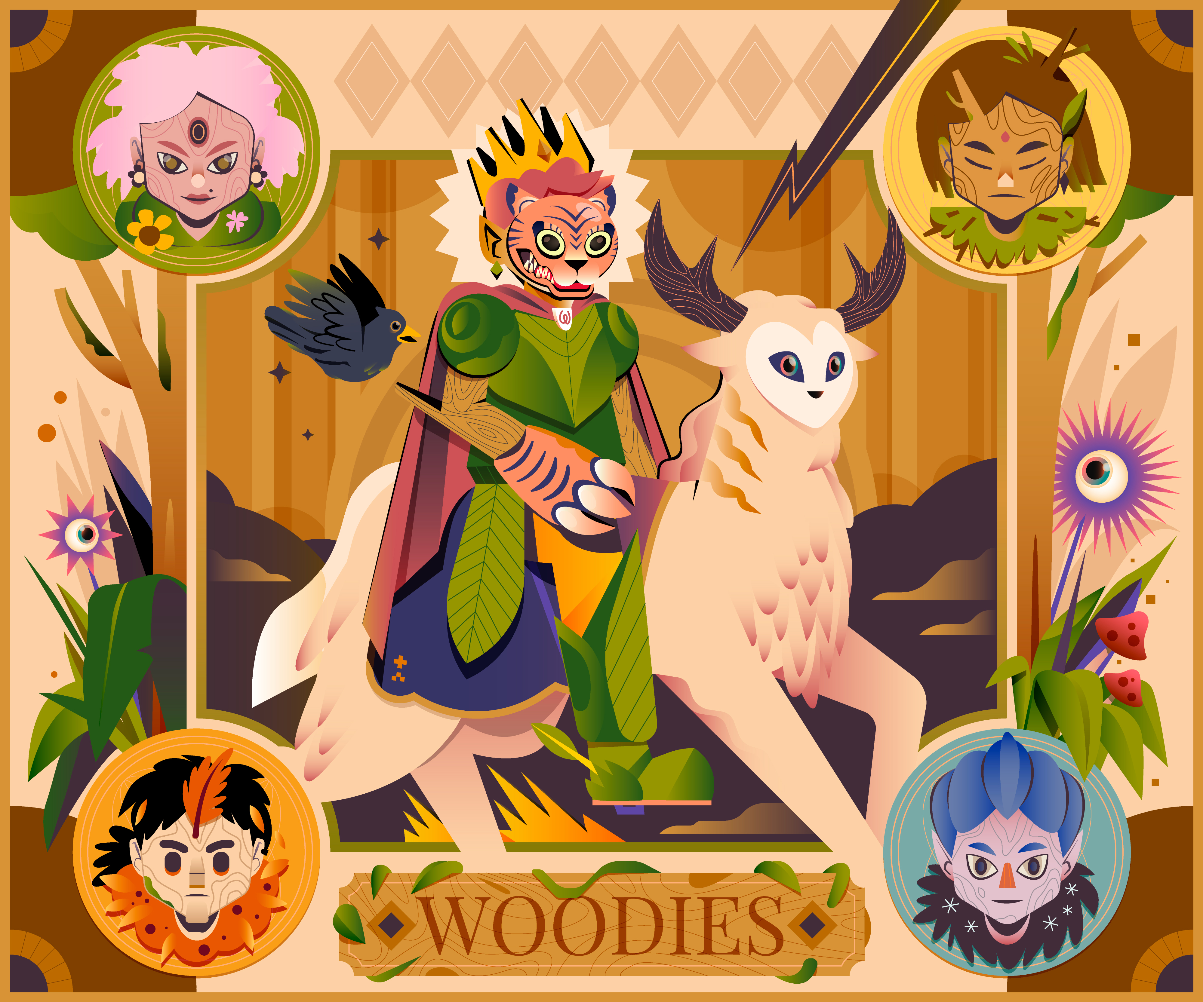 The Wood King and the 4 horsemen