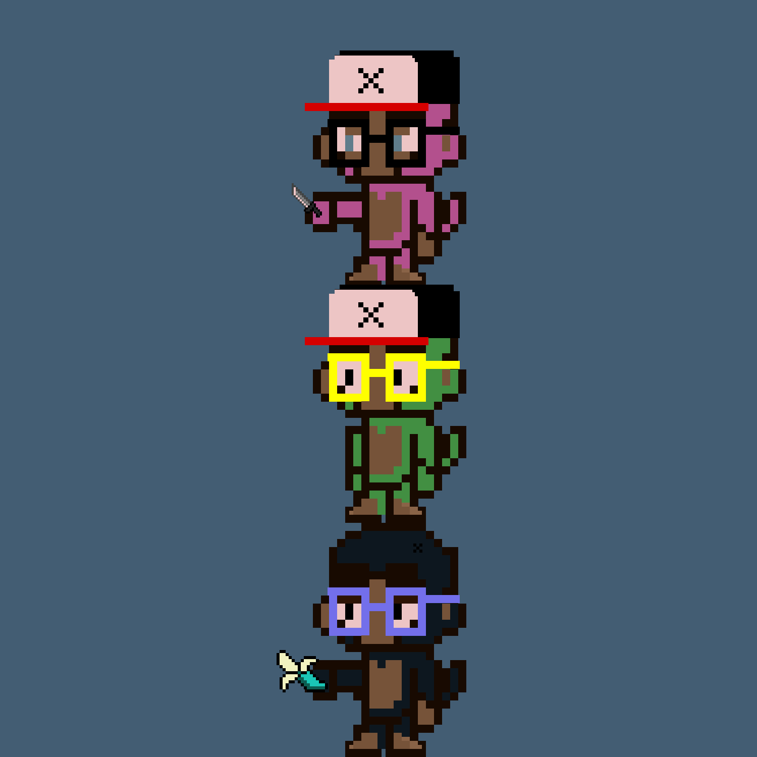 Stacked Monkeys #155