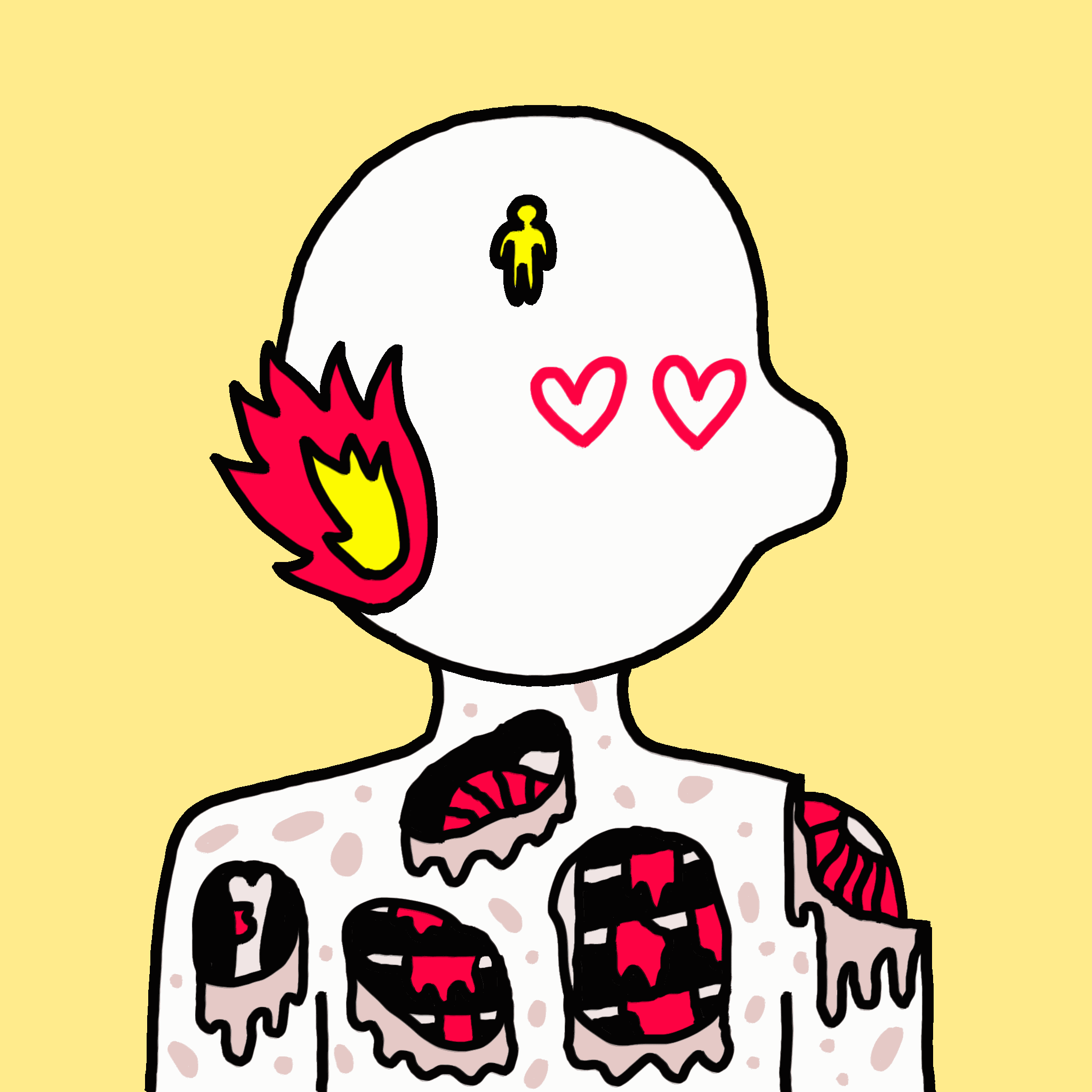 EmoHead #3045: Happy Kaitlynn