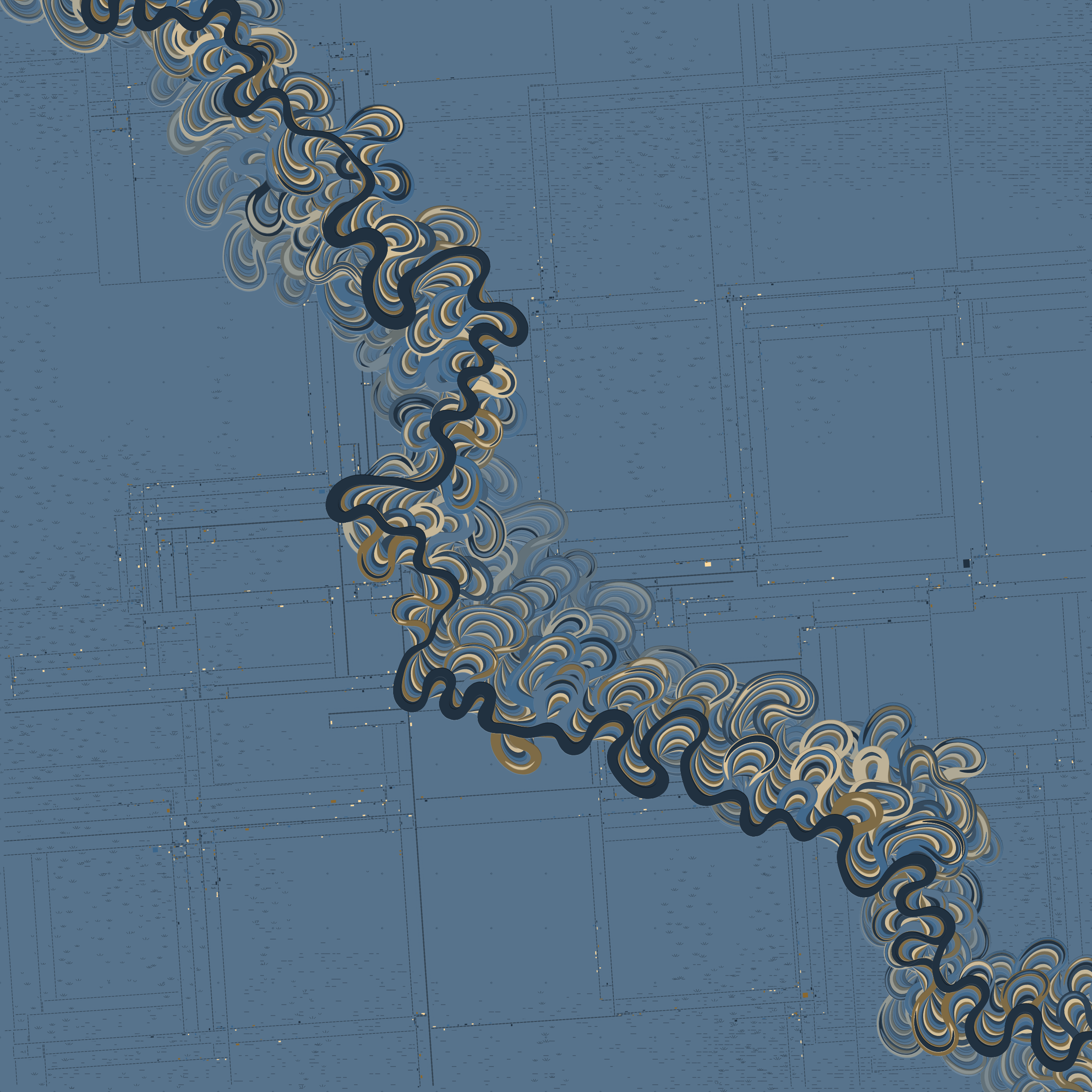 Ancient Courses of Fictional Rivers #16