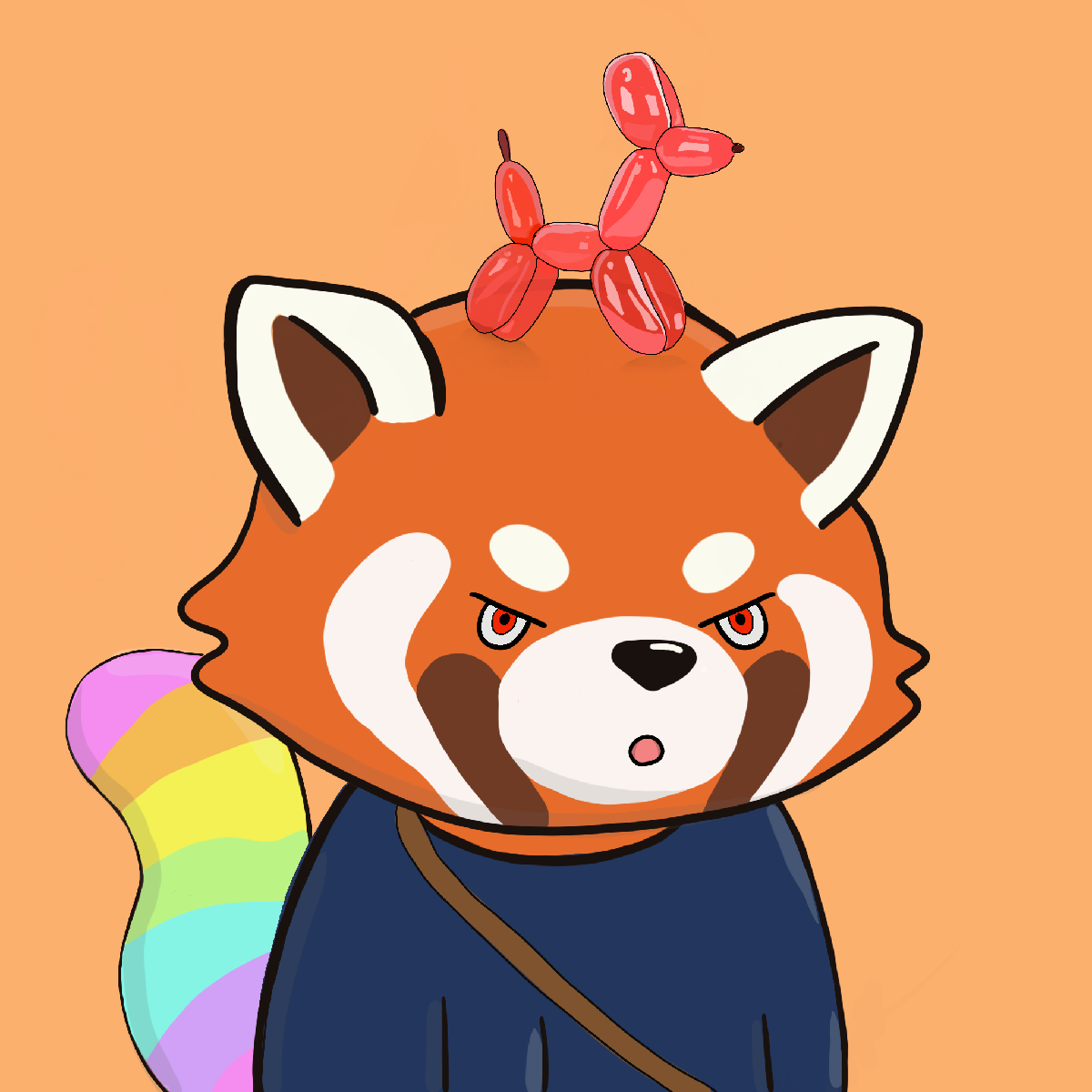 Okay Red Panda #6691