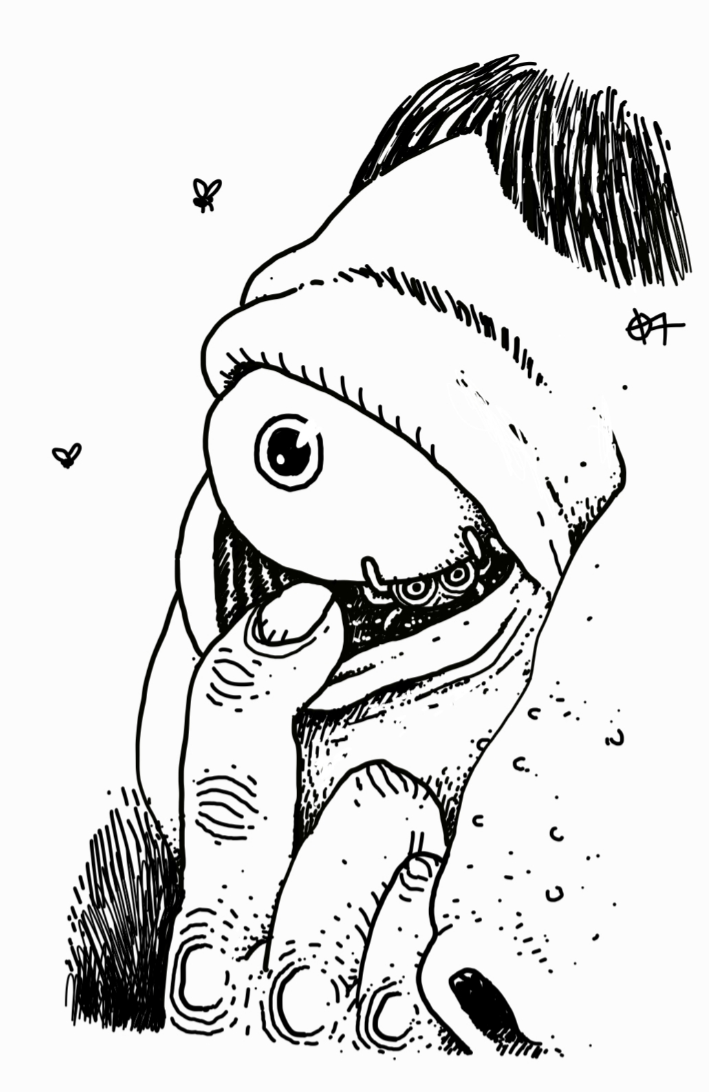 Something with eyes lives in my eye