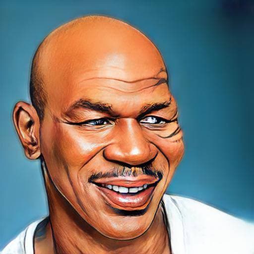 Caricature Mike Tyson