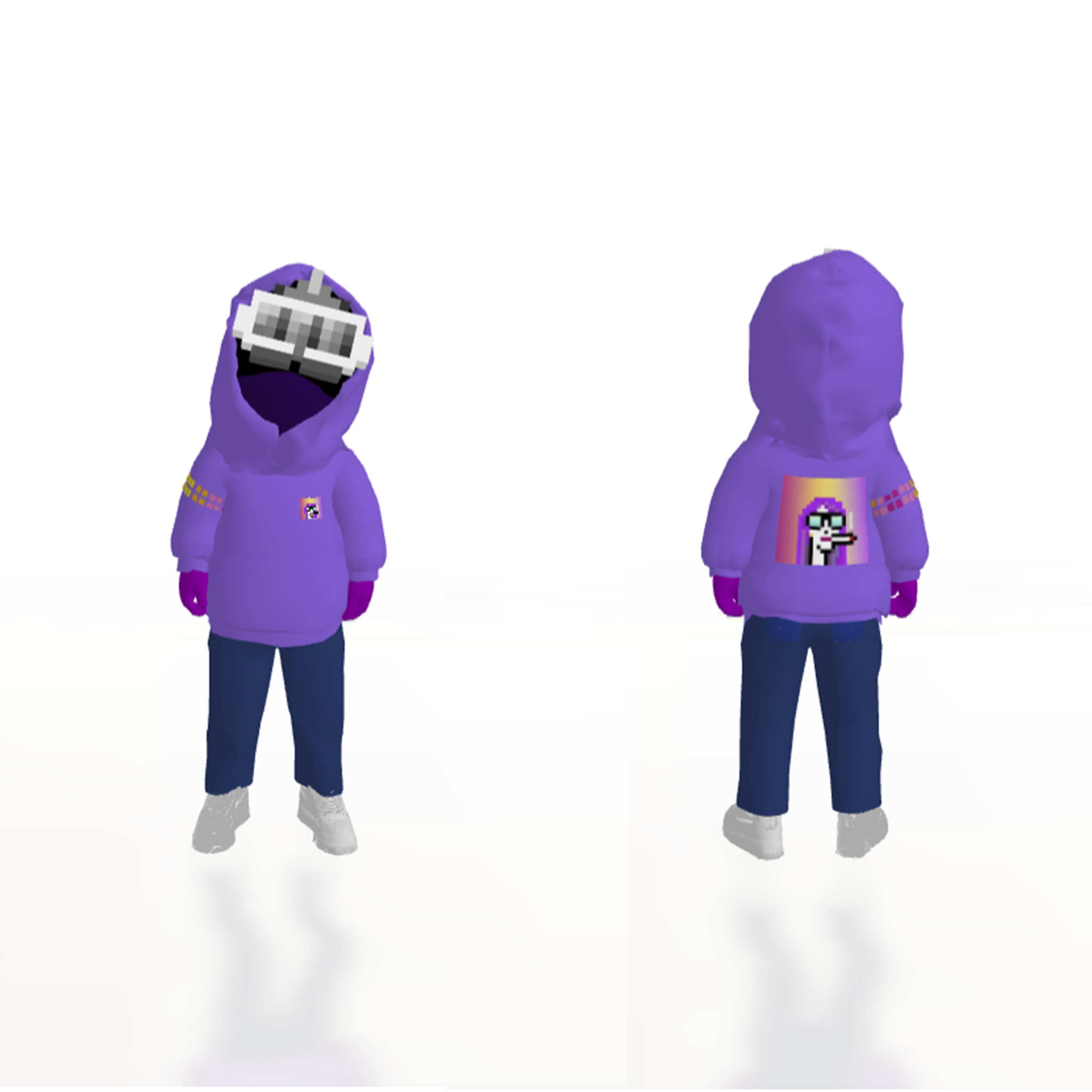 DYNAMIC PFP HOODIE AVATAR PURPLE