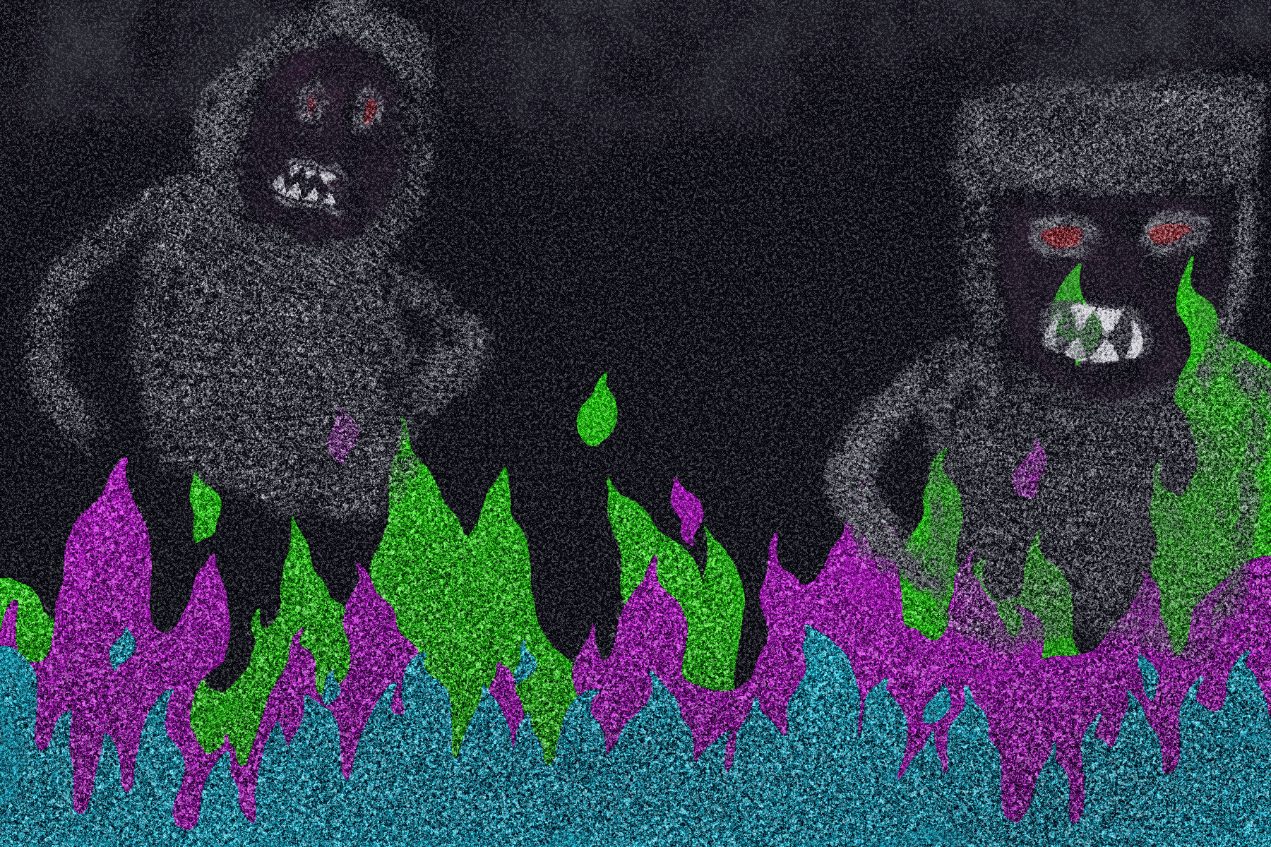 Ghosts and flames
