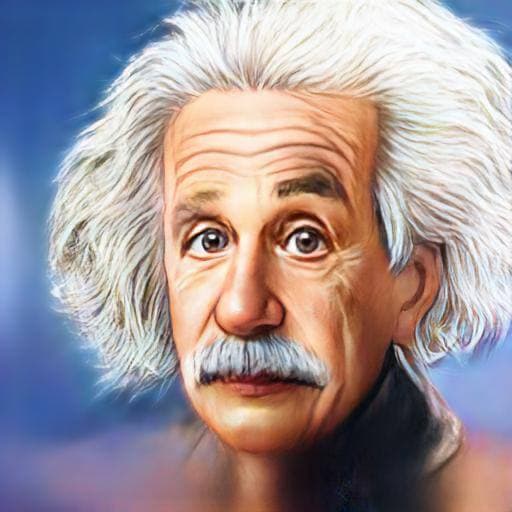 Caricature Albert Einstein