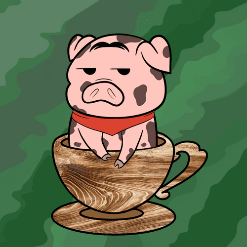 Lucky Teacup Piggy Club #1366