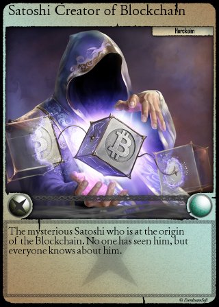 (Fractional - see description) SATOSHICARD - Spells of Genesis - 1/200 - 2015