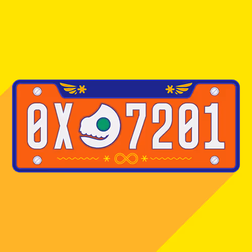 Meta License Plates #618