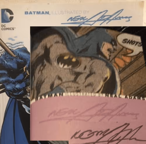 Batman 2013 Novel Signed Illustrated By Neal Adams Cover