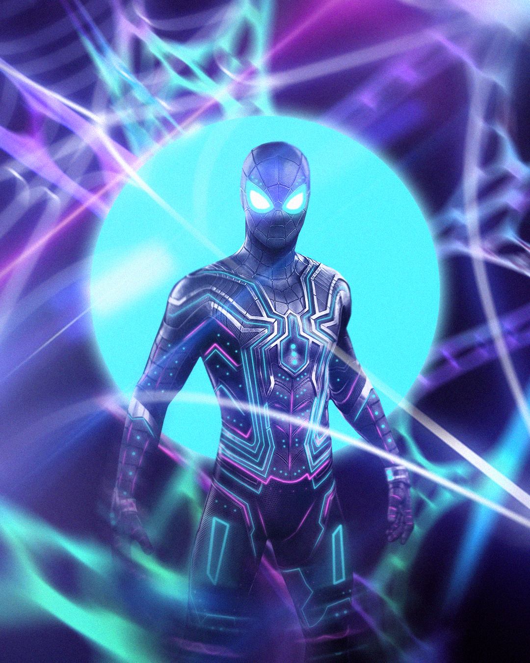 spiderman neon