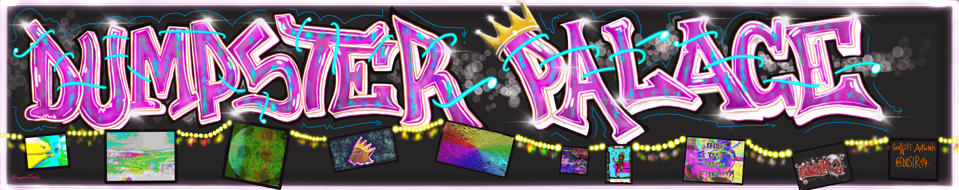 Shiny Dumpster Palace Sign 