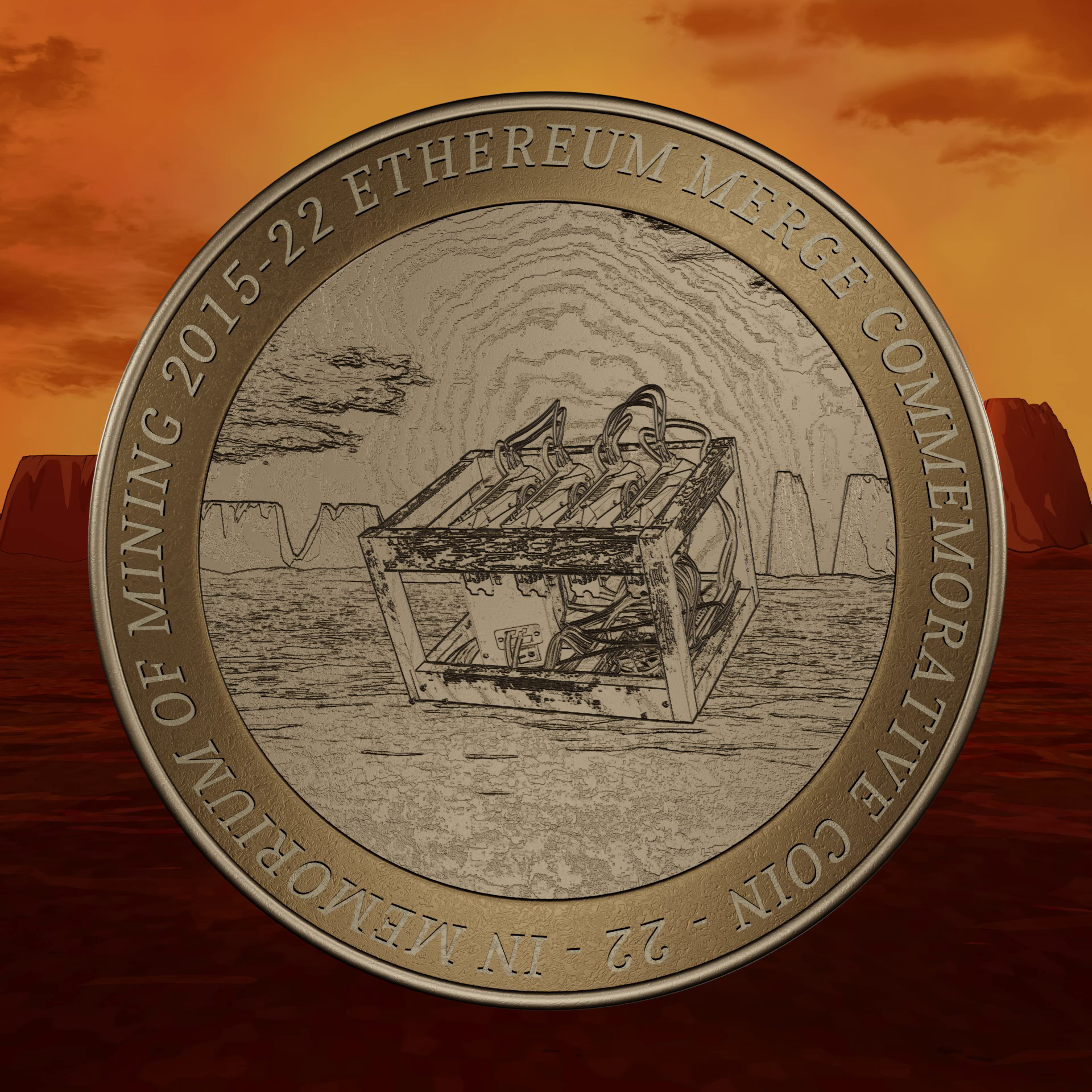 Ethereum Mining Commemorative Coin 29