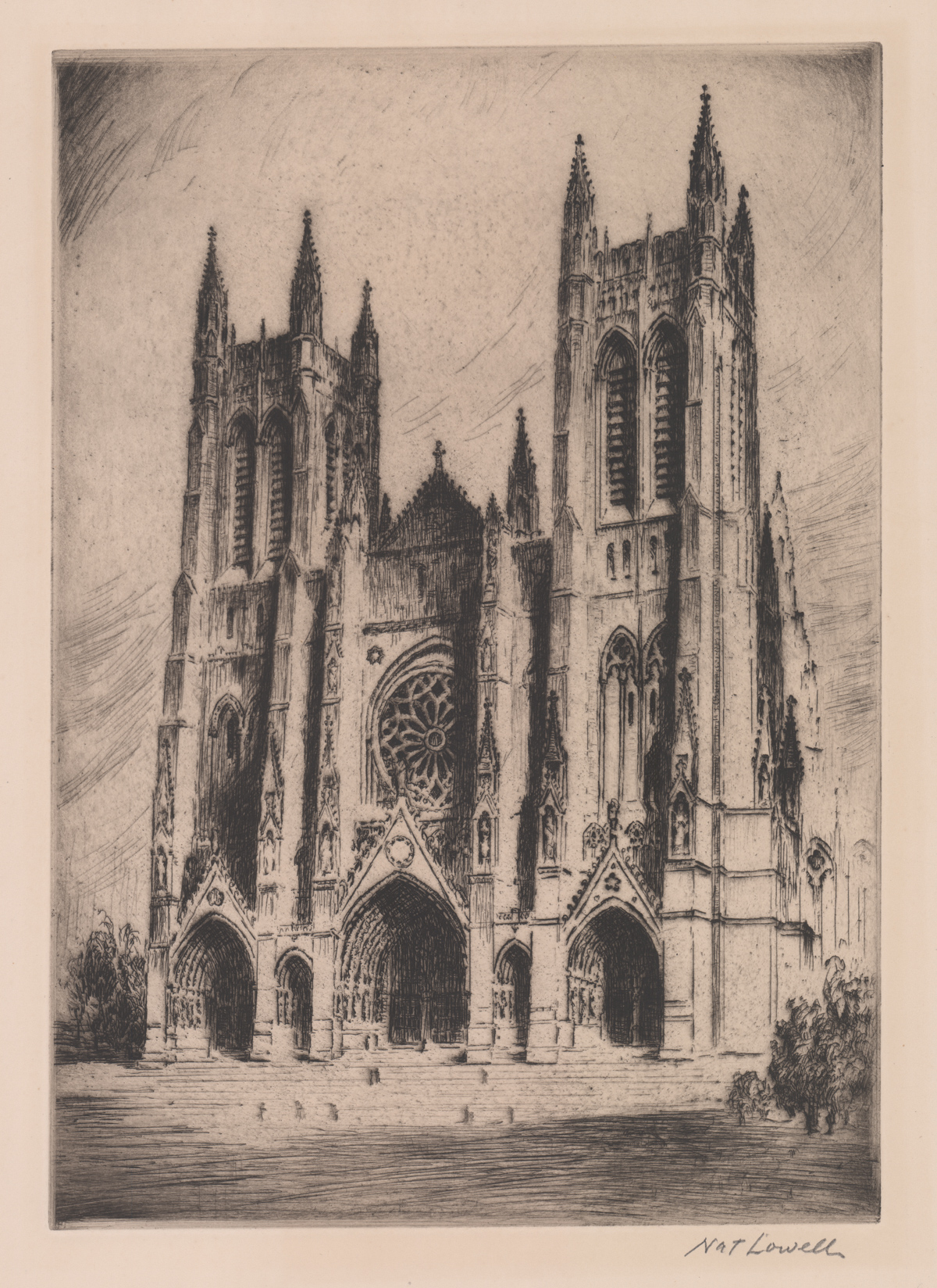 Nat Lowell Etching