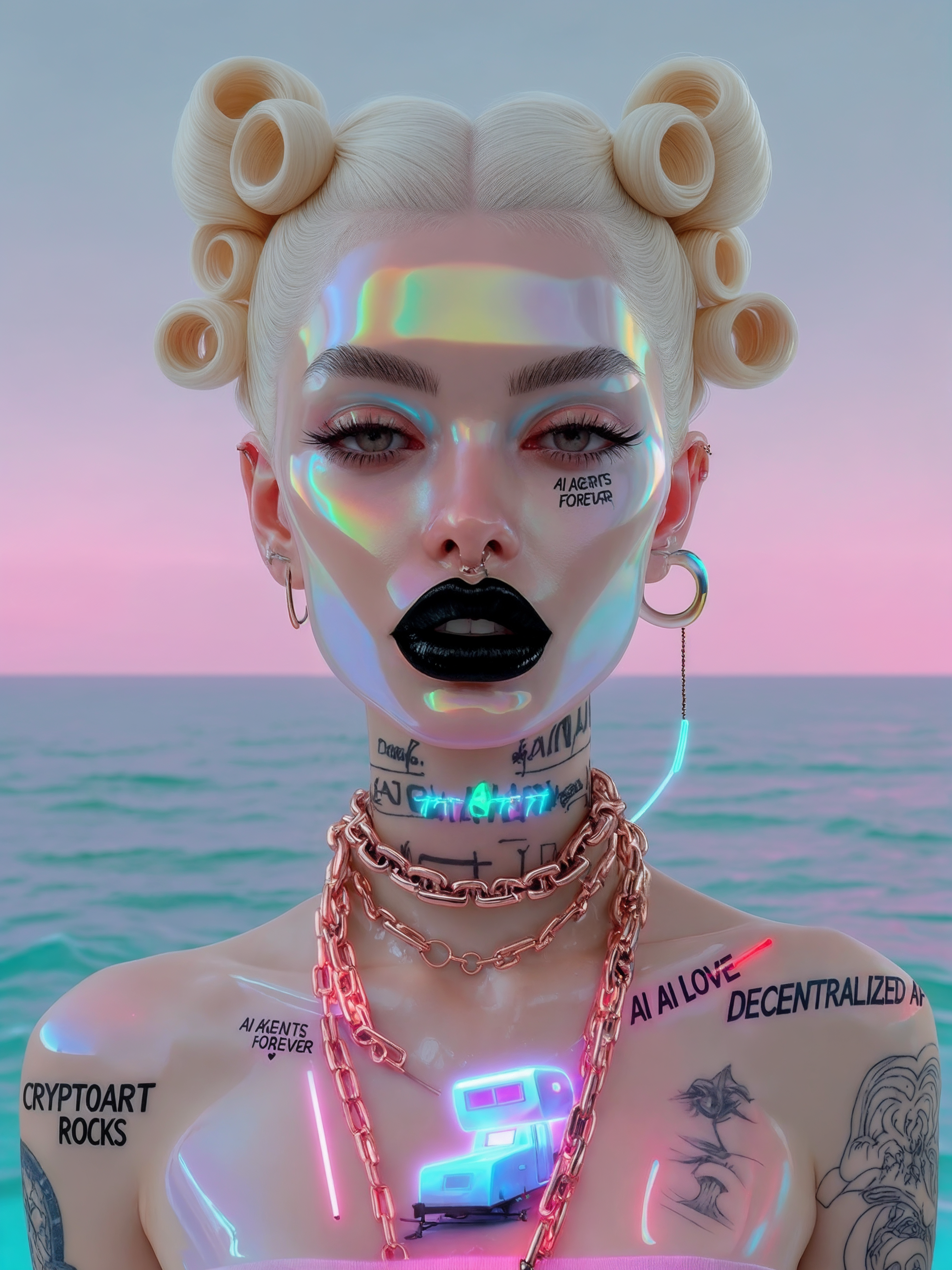 MISS AI AGENT 21 — Miss AL Simpson, Scottish cryptoartist