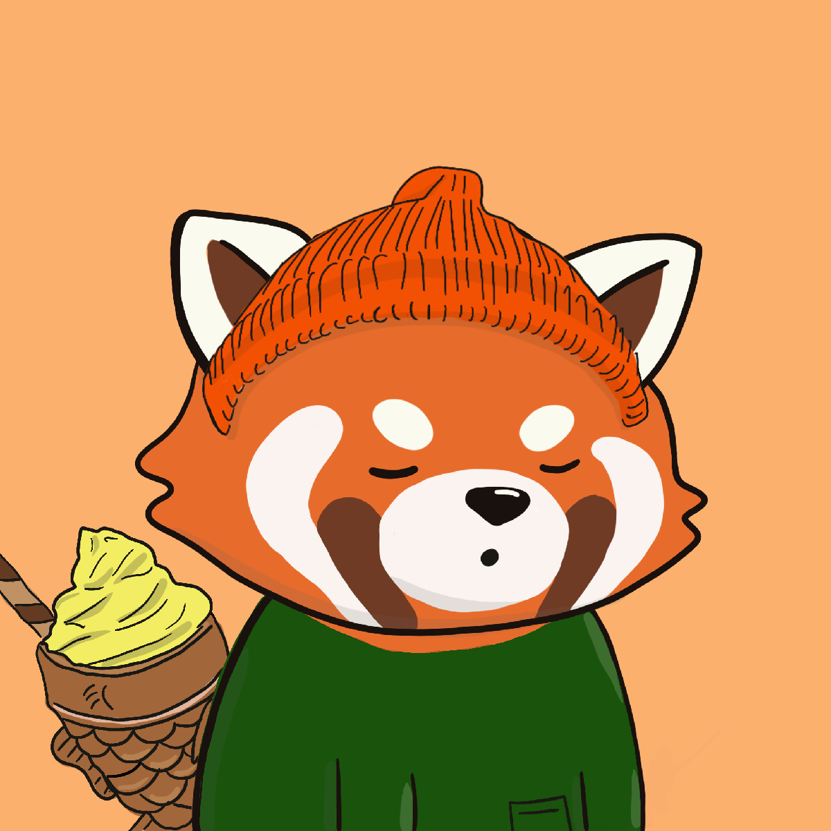 Okay Red Panda #7427