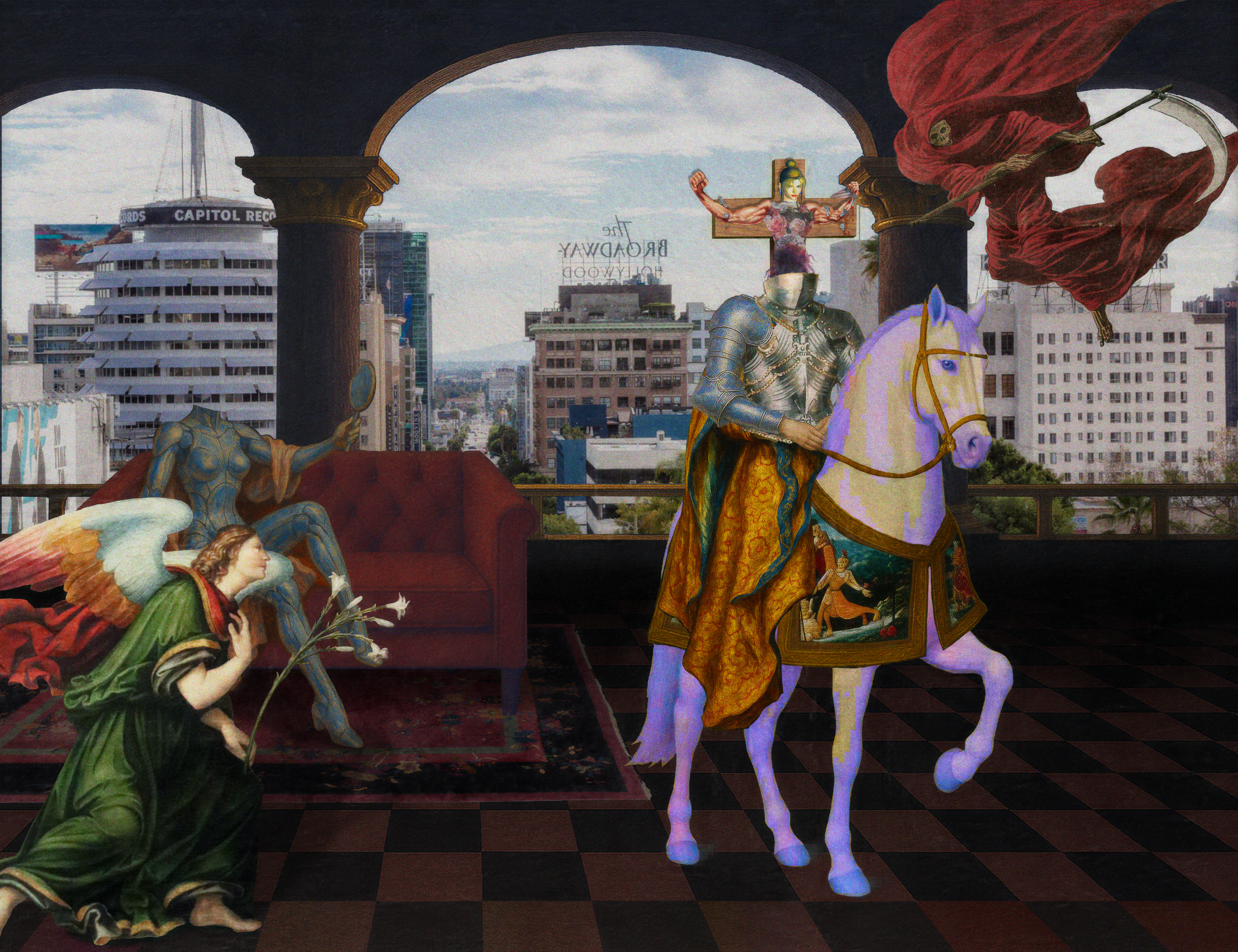 The Pilgrim’s Living Room Crucifixion; Mona Lisa Hyper-Gamble #129