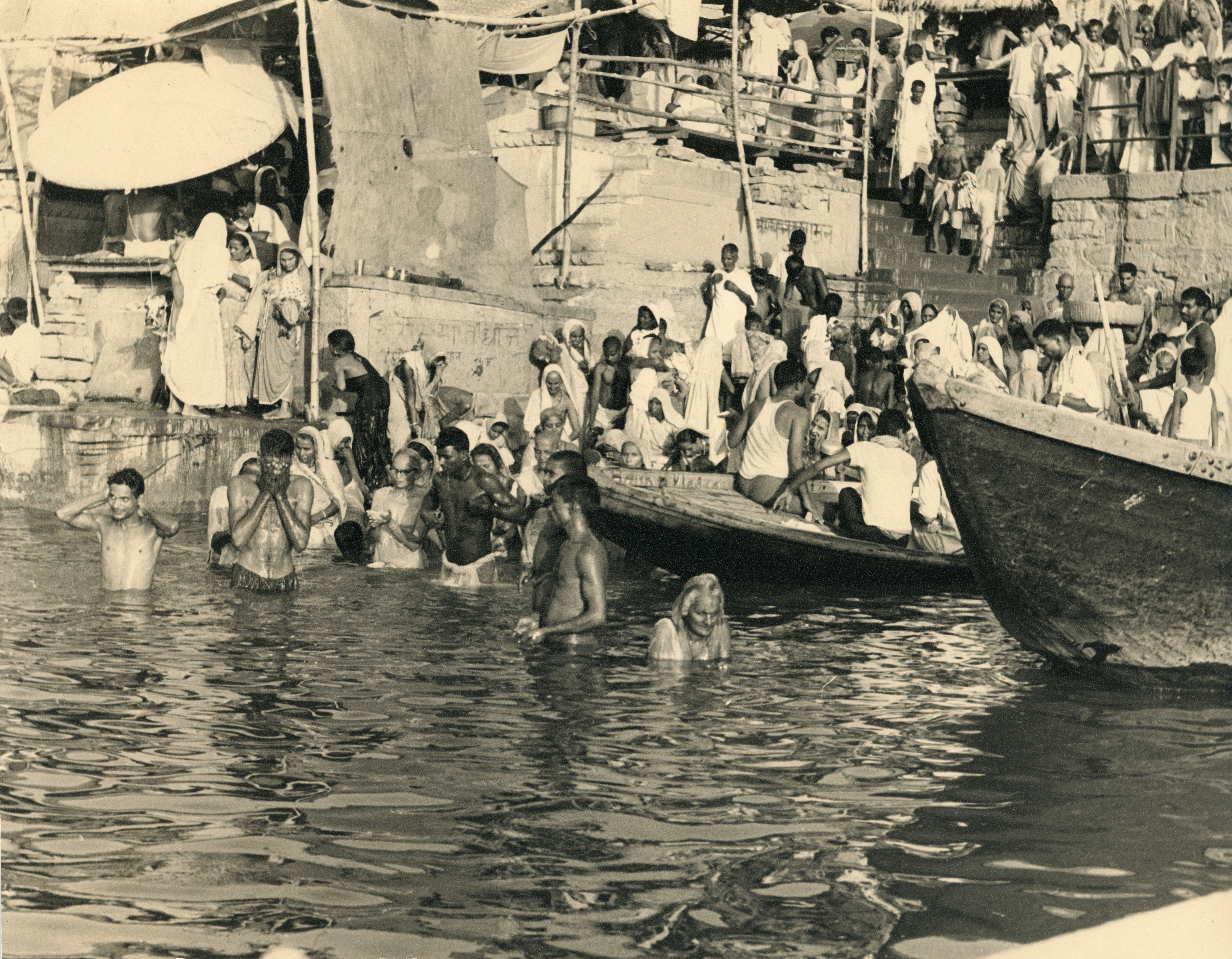 Bathing in the Ganges