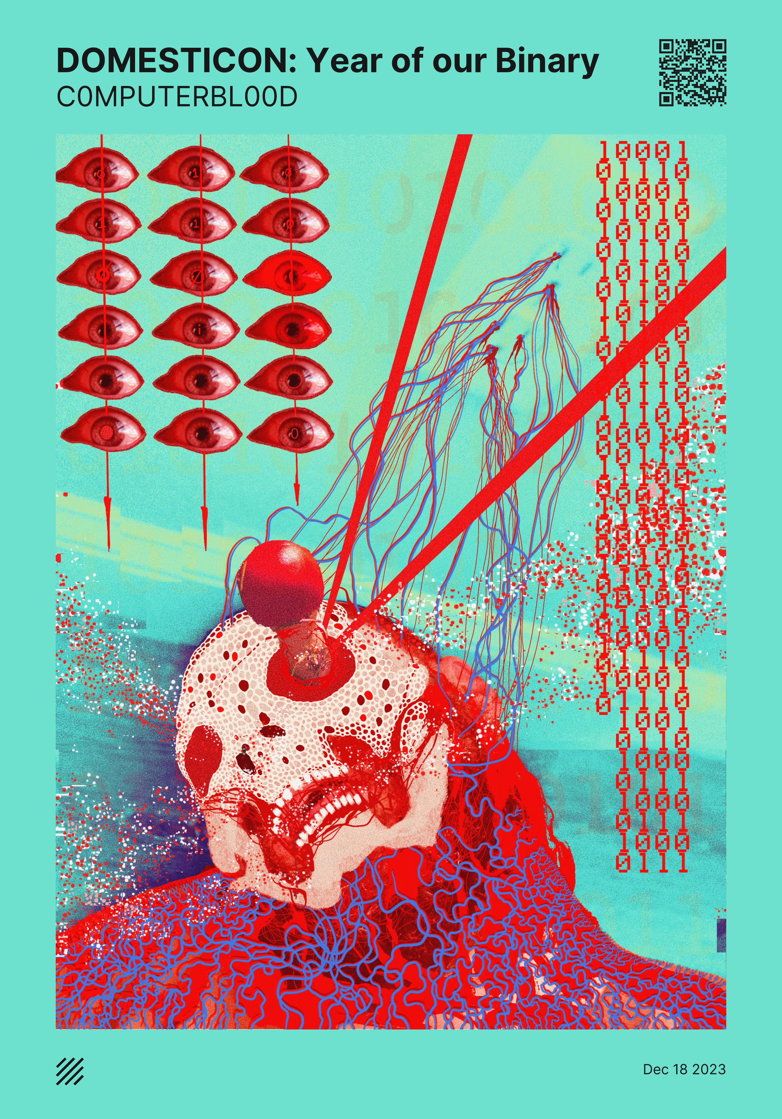 C0MPUTER BL00D DOMESTICON: Year of our Binary v.001 (Self Portrait) by C0MPUTERBL00D