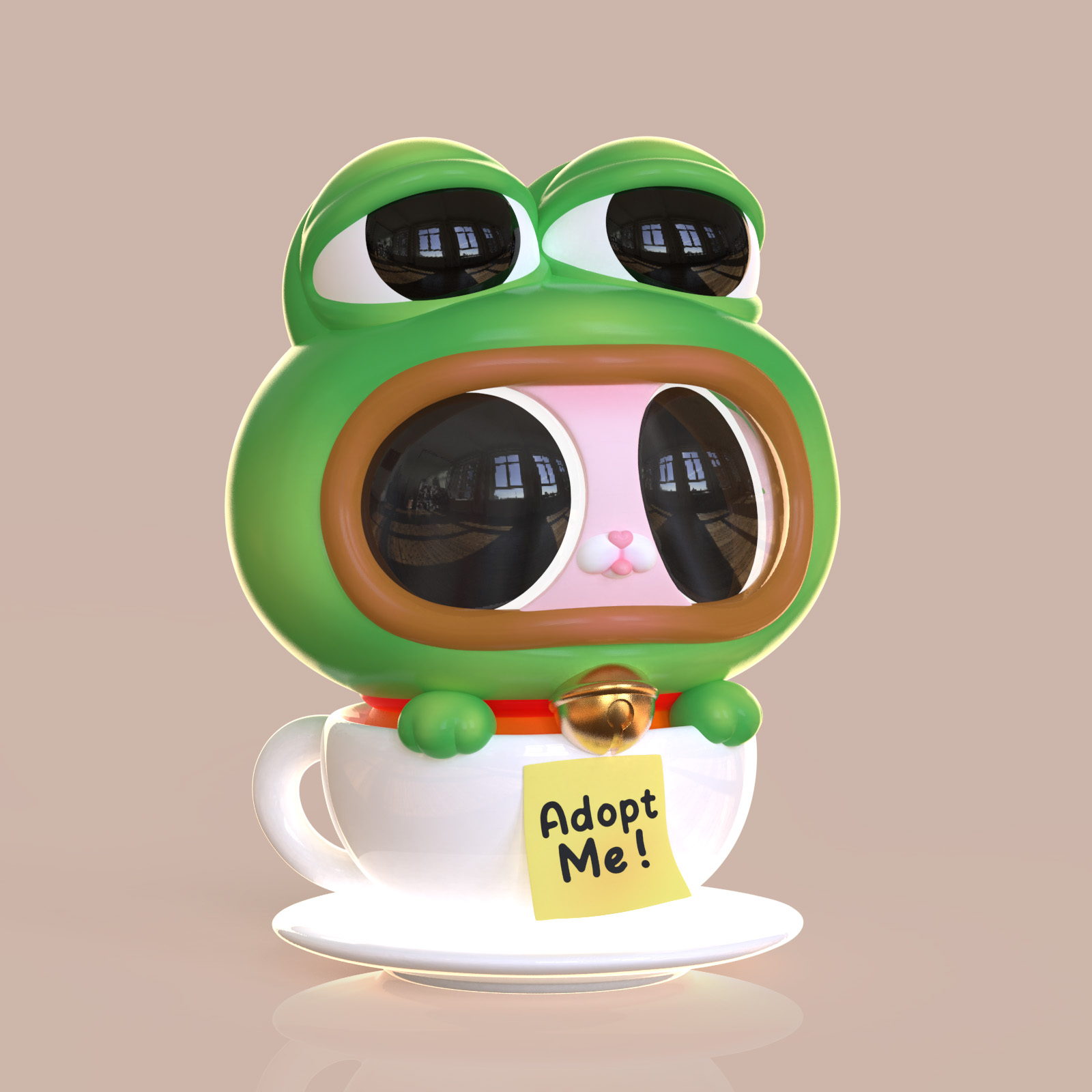 Cupcat #029 Frog