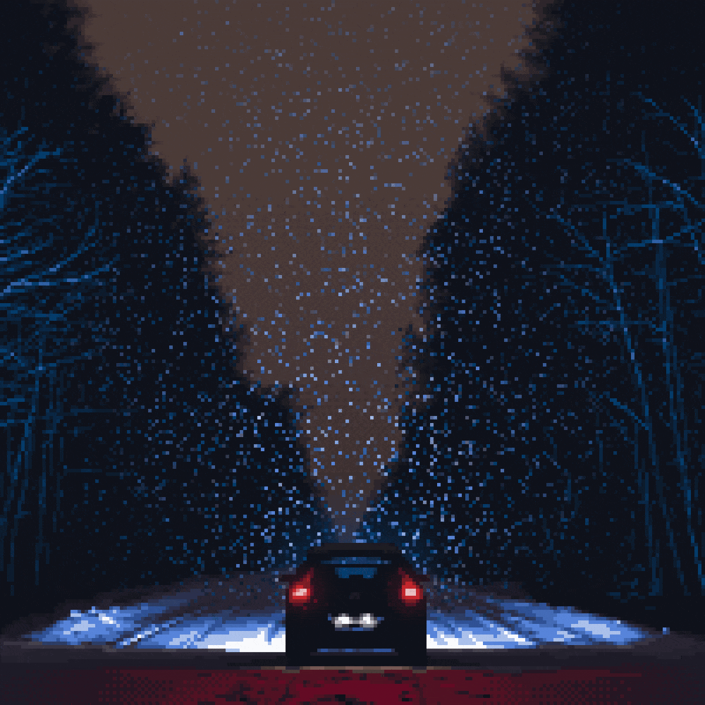 Winter forest road 2