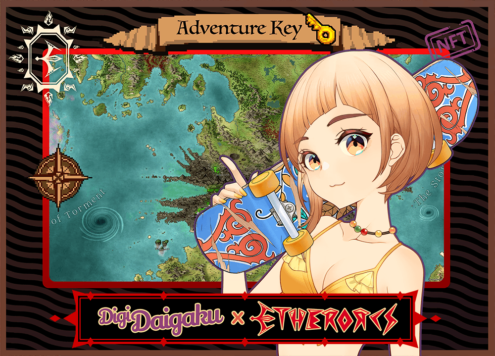 DigiDaigaku #758 - Nikki | EtherOrcs Adventure Key (DigiDaigaku Genesis)