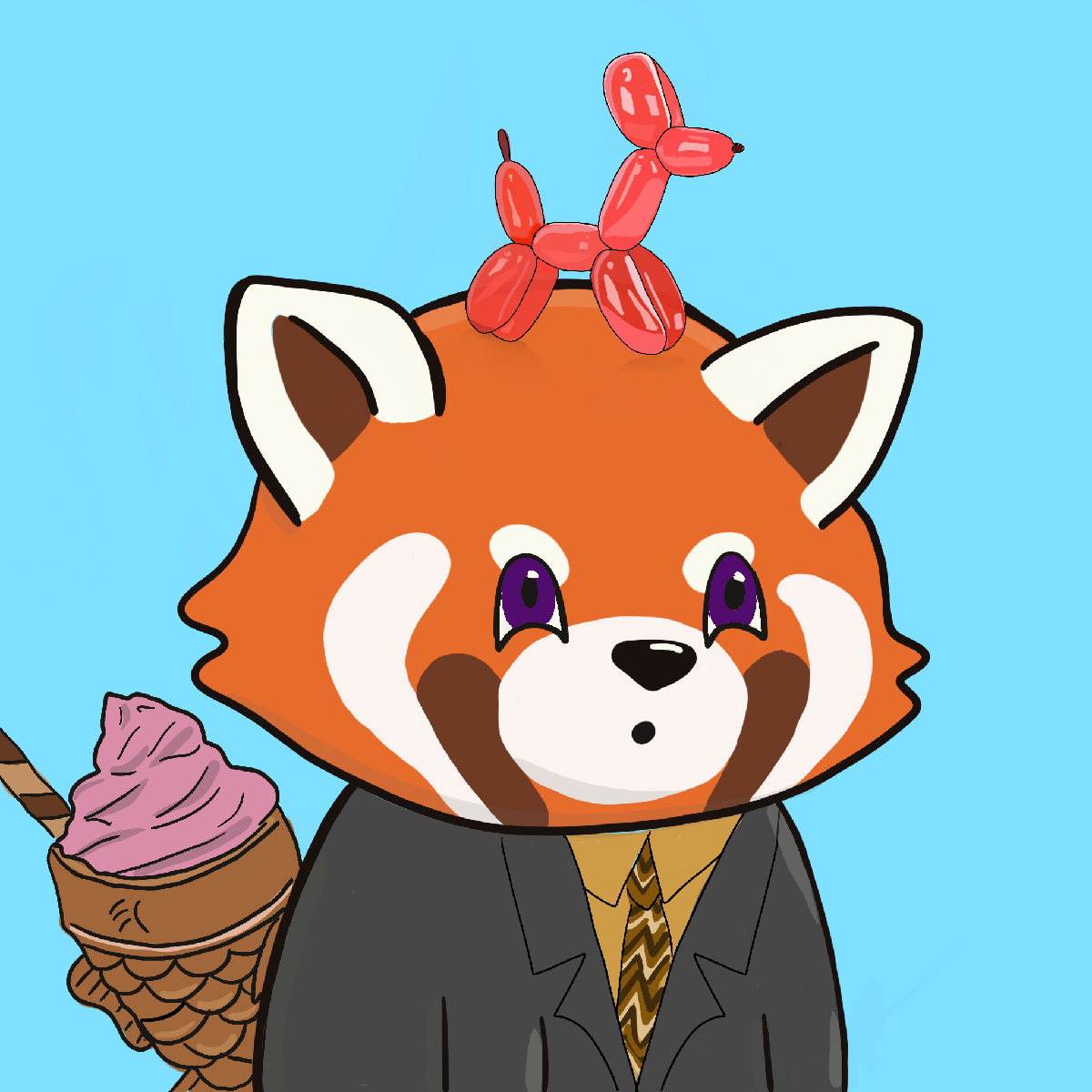 Okay Red Panda #6631