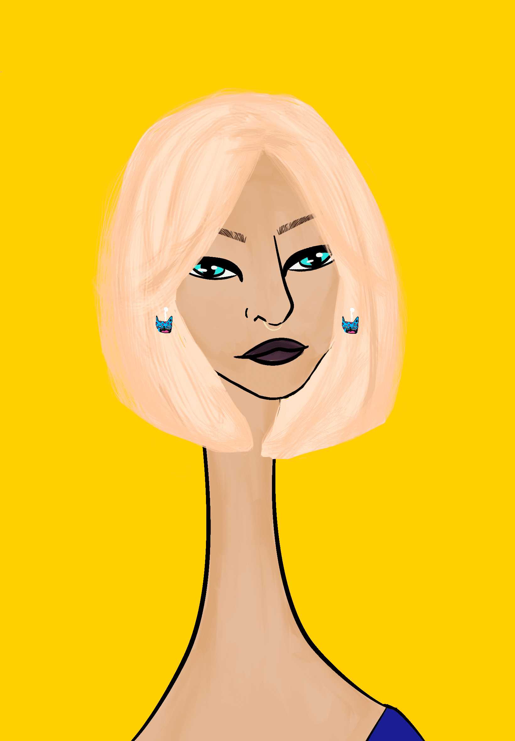 Long Neckie Lady #2893