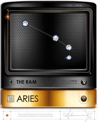 Aries - NFT Zodiac - Crypto Constellation - 1 of 10