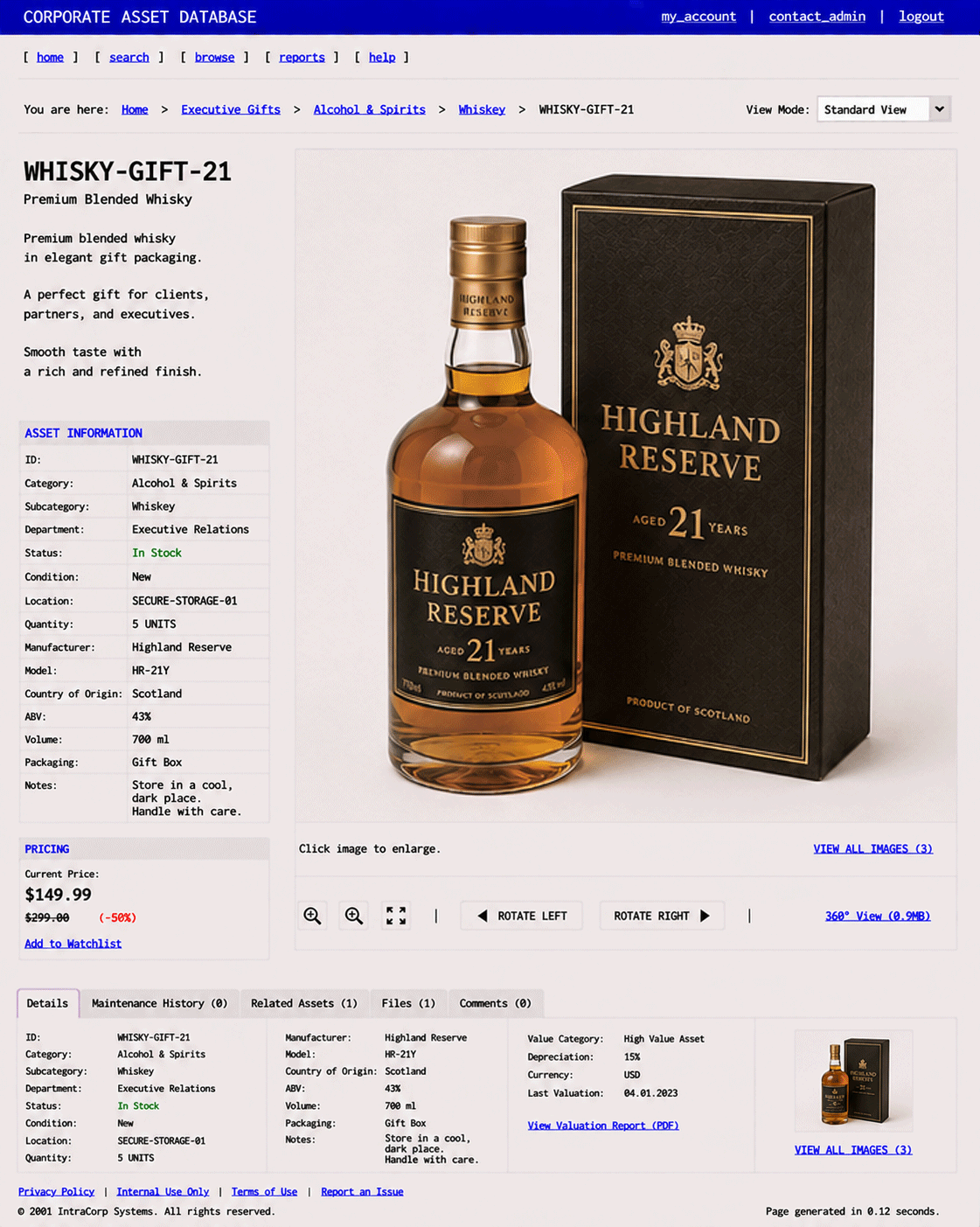 ITEM #317, WHISKY-GIFT-21