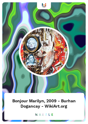 Bonjour Marilyn, 2009 - Burhan Dogancay - WikiArt.org
