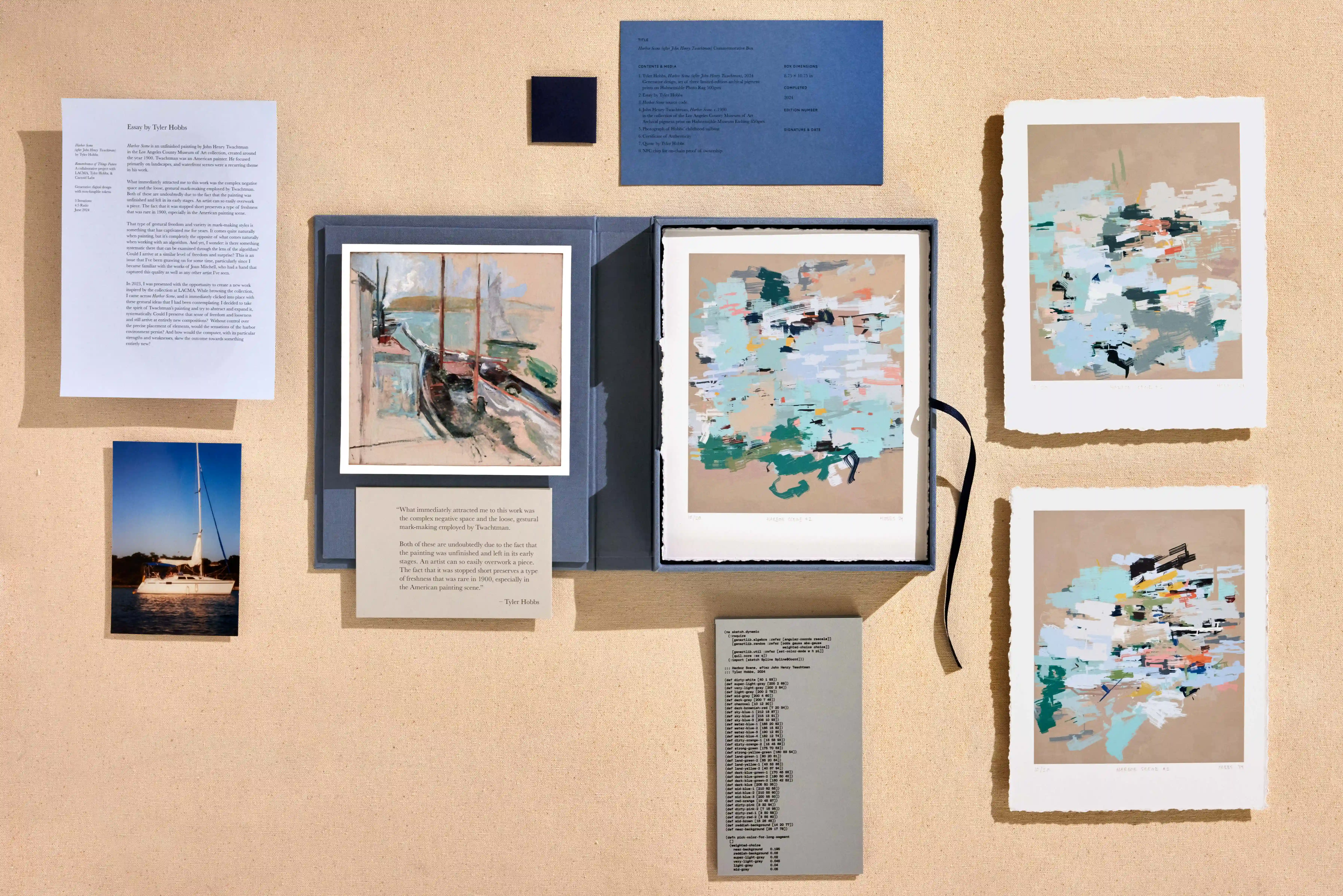 Harbor Scene - Commemorative Folio by Tyler Hobbs #8