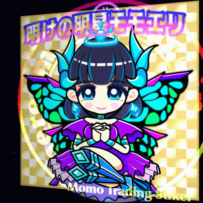 Momo Trading Sticker #01Momoeri　Golden version（明けの明星モモエリ金色バージョン）