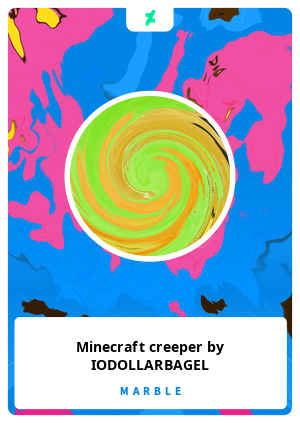 Minecraft creeper by IODOLLARBAGEL