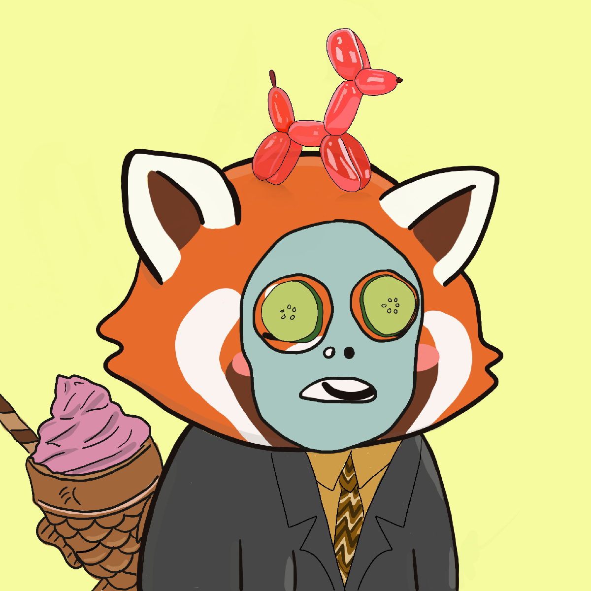 Okay Red Panda #7313
